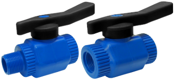 PP Shut-Off Valve with Blue Handle Italy