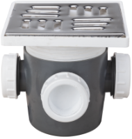 Square Floor Drain with Riser SL 3 Inlets SP-H110-130-1