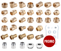Sanitary Promo Pack 37/ 137 pcs / Brass+Assorted