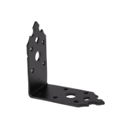 Angle Bracket for Wood Black Decorative / d[mm]: 80x80x40x2.5