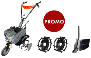 T704 Tiller Package with Ridger and Metal Wheels EvoTools +Plus®