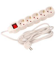 Electric Extension Lead with Switch 5 Sockets (5P) EvoTools®
