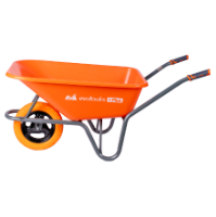 Wheelbarrow Plastic Tray Type P with Polyurethane Wheel and Metal Rim EvoTools +Plus®