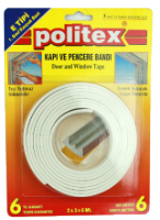 Self-Adhesive EPDM Sealing Tape, E Profile, 2x3 m