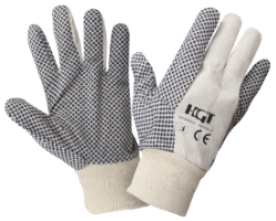Garden Gloves with Black Dots
