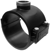 PEHD/PVC Service Clamp with Metal Bushing Italy