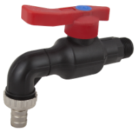 Double-Service PP Bibcock