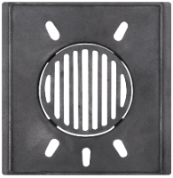 Firebox with Round Cast Iron Grate for Stove