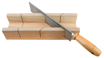 Mitre Box Saw with Wooden Support