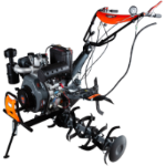 Power Tiller TDK1100 Diesel KAMA with Electric Start and Transport Wheels EvoTools +Plus®