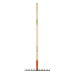 Forged Carbon Grey Rake Type A with Wooden Handle