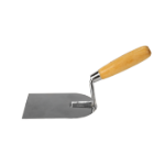Round Stainless Steel Gauging Trowel with Wooden Handle, EvoTools®