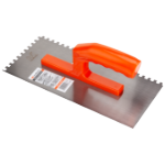 Notched Trowel with Plastic Handle