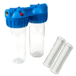Double Water Filter with Mesh and Carbon EvoSanitary®