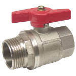 Ball Valve with Butterfly Handle F-M