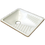 Turkish WC Pan in Enameled Steel