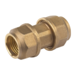 Quick Brass Coupling for Plastic Pipe